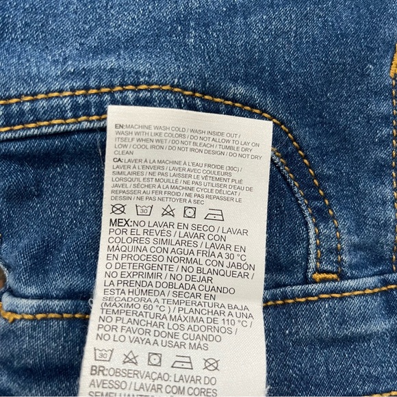 Levi's Medium Blue Wash Pull-On Little Girls 7 Jegging Denim Jean Legging Pants - Picture 8 of 8